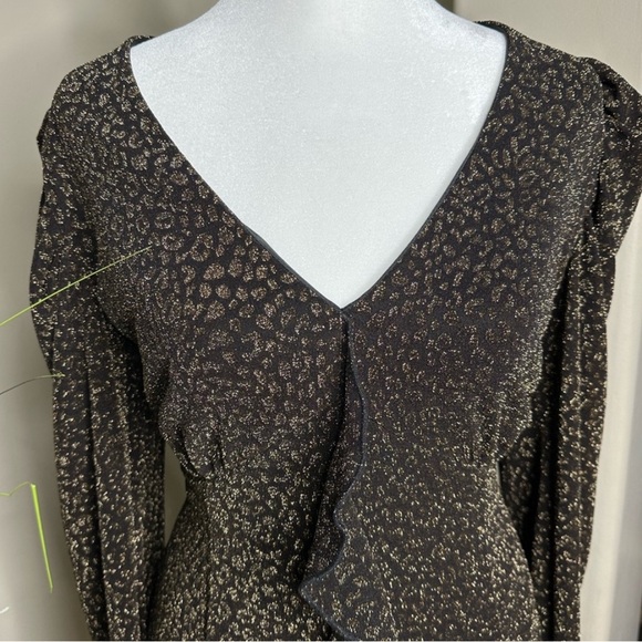 🥂 AQUA-Black, Gold metallic dress🥂 - Picture 5 of 8